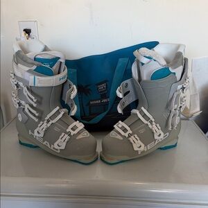 Head Gray and White Winter Boots